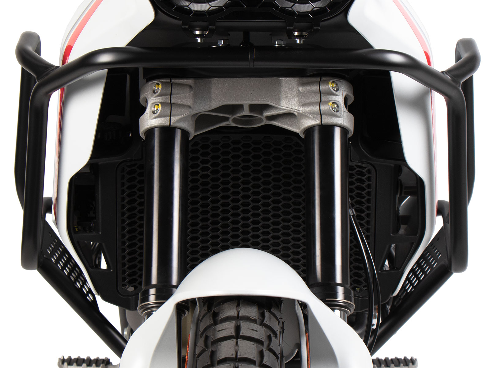 Arceau de protection de réservoir noir pour Ducati DesertX (22-) d'origine Hepco & Becker