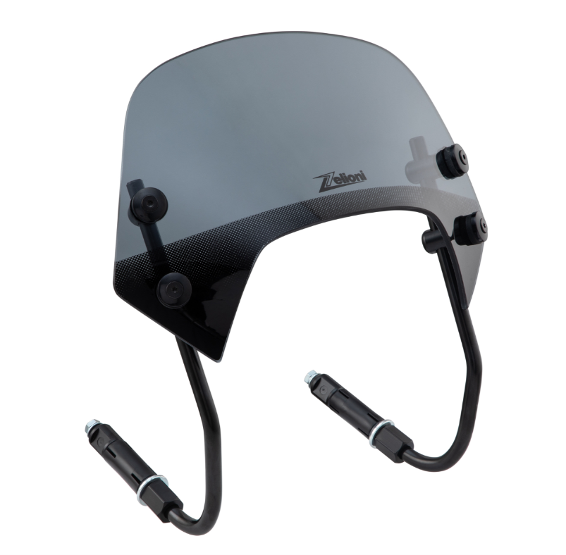 Flyscreen ZELIONI Racing pour Vespa Sprint 50-150ccm 2T/4T, teinté noir