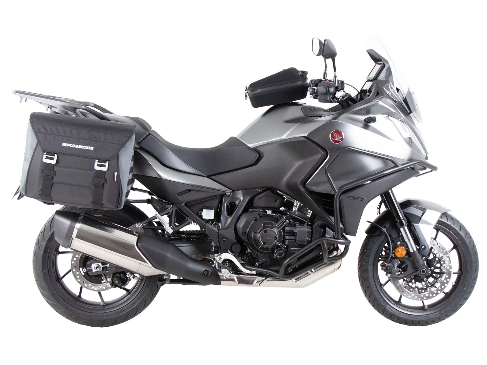 Porte-bagages latéral vissé noir pour Honda NT 1100 (22-24) Hepco & Becker
