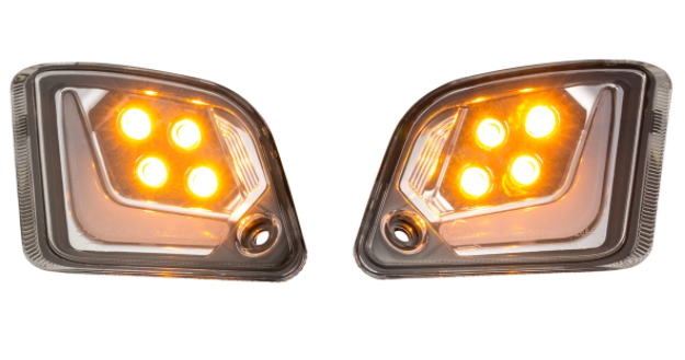 Kit clignotants avant & arrière pour Vespa GTS/GTS Super/GTV 125-300ccm ('14-), clair