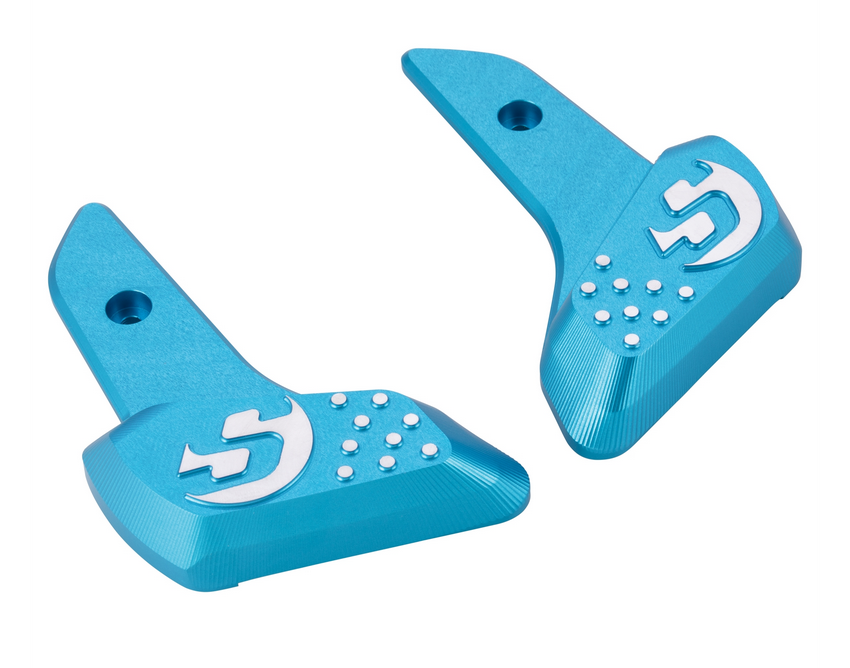 Repose-pieds droit et gauche pour Vespa Primavera /Sprint 50-150ccm 2T/4T AC, bleu mat
