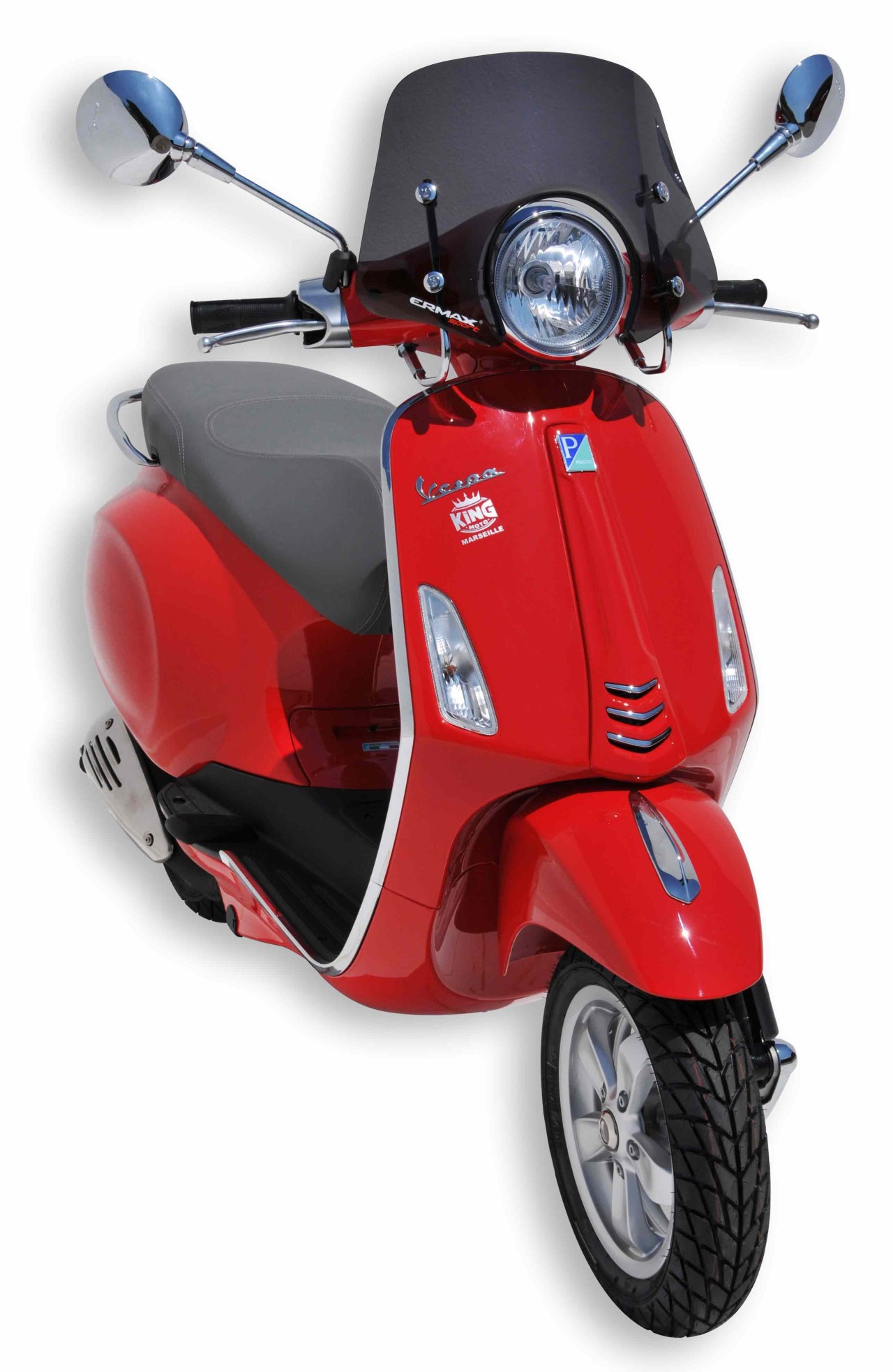 Pare-brise ERMAX Piccolo H 300 mm pour Vespa Primavera 50-150ccm 2T/4T, teinté