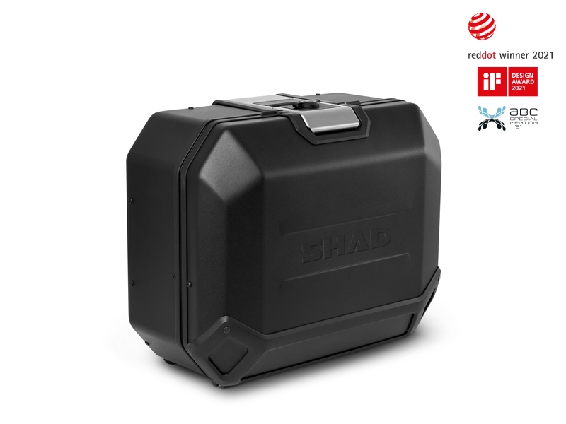 Shad valise latérale Terra TR36, droite, aluminium noir, 36 l