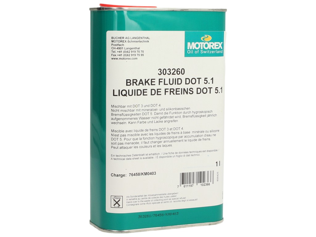 Liquide de frein Motorex, DOT 5.1, 1 l