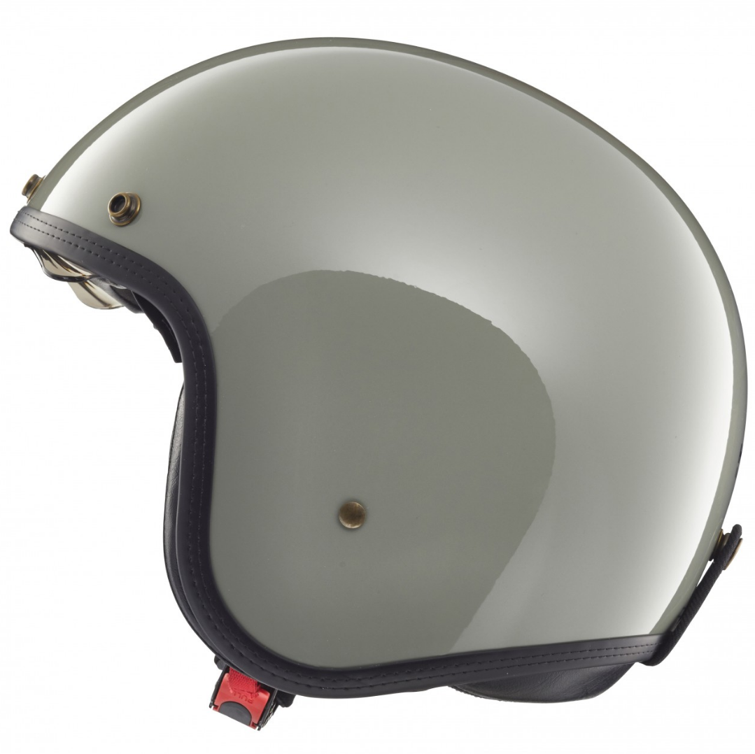 Helmo Milano casque jet, Audace, gris brillant