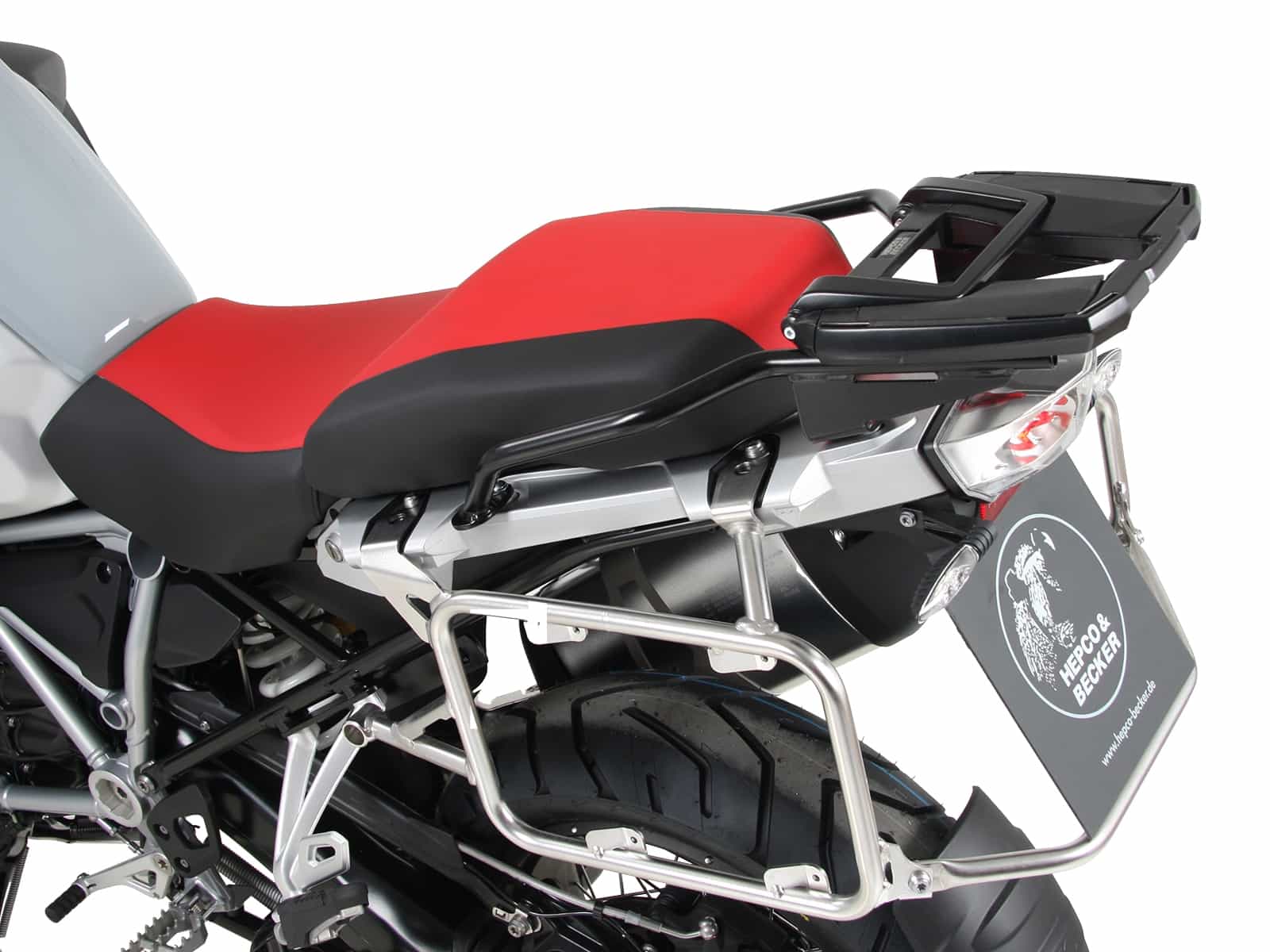 Kit de support de valises Cutout support incl. kit de valises Xplorer Cutout argent pour BMW R 1250 GS Adventure