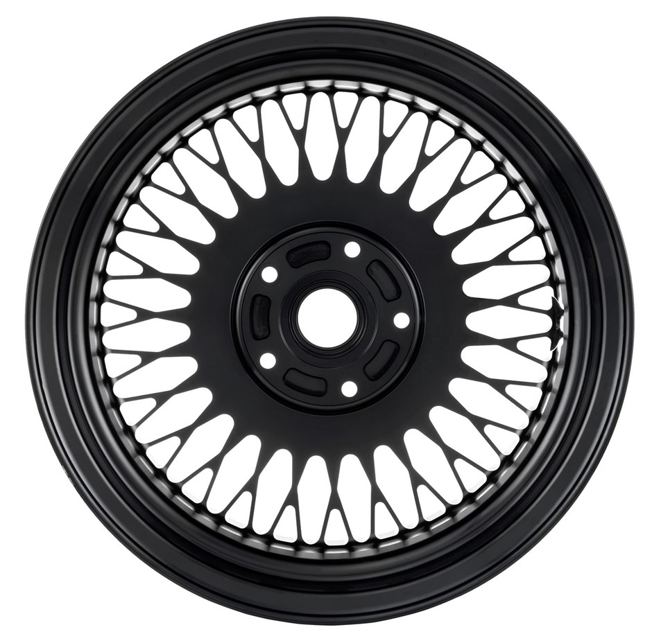 Jante Comb 1 avant/arrière pour Vespa GTS/GTS Super/GTV/GT/946 125-300ccm, noir brillant