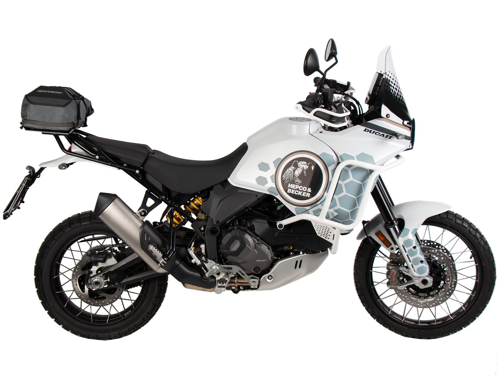 Élargisseur de porte-bagages noir pour Ducati DesertX (22-)