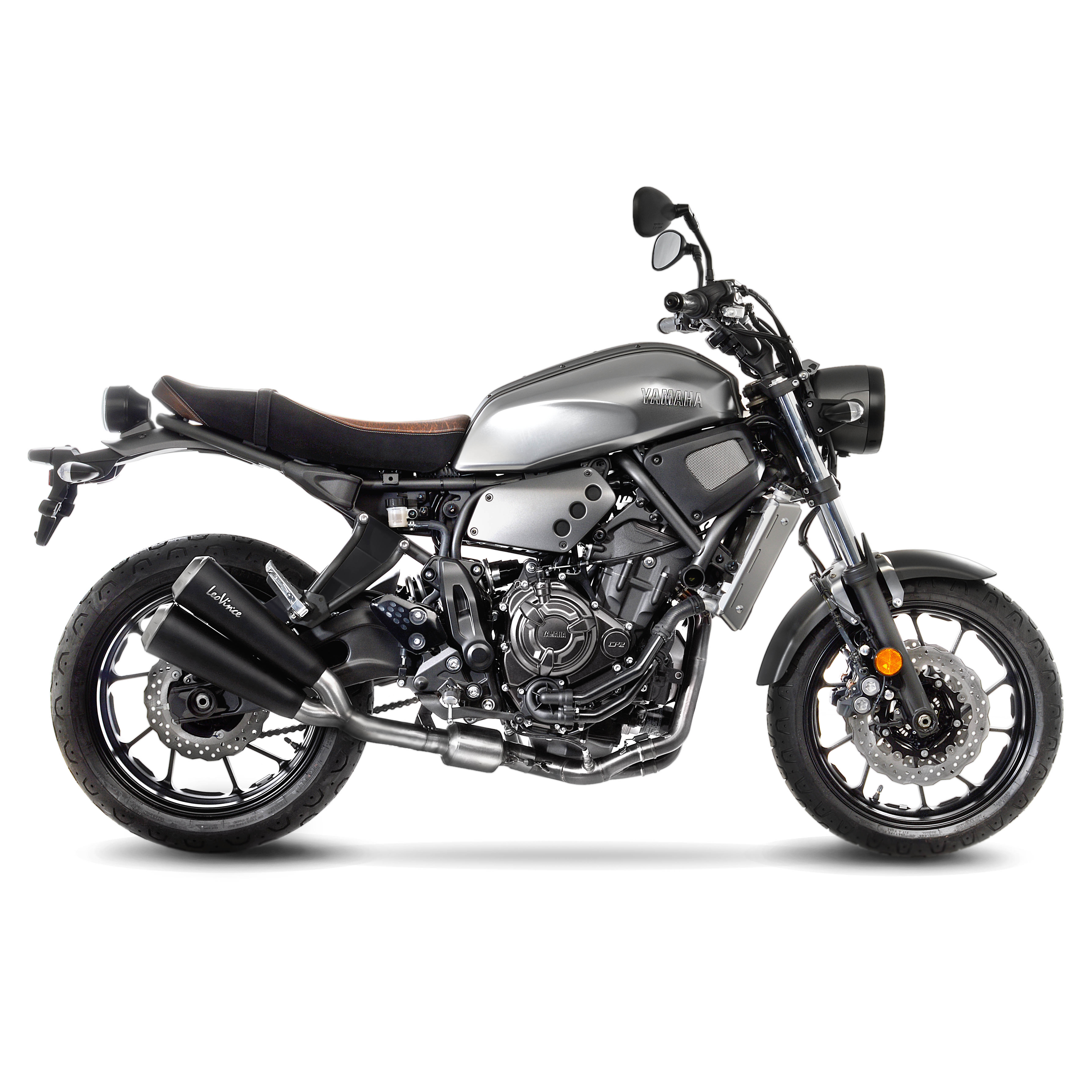 LeoVince système d?èchappement GP Duals, acier inoxydable, système complet pour Yamaha XSR 700 (Bj.16-19)