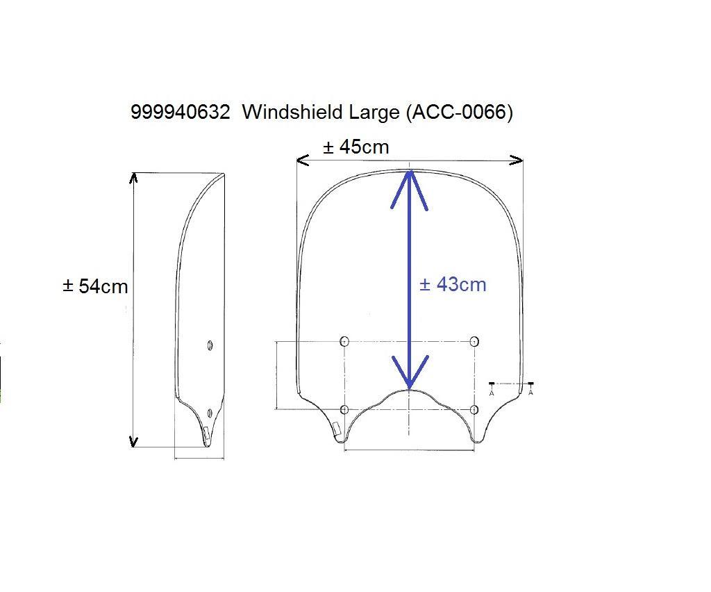 Pare-brise HAUT Quick Release pour Vulcan S (année 15-19) original Kawasaki