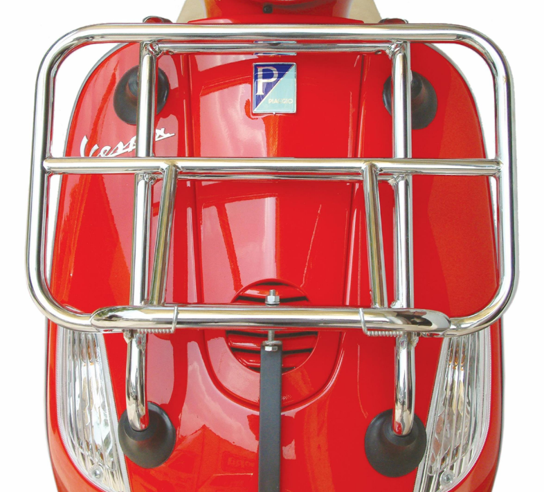 Porte-bagages avant pour Vespa LX /S 50-150ccm, pliable, chrome