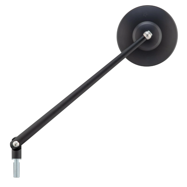 Rétroviseur standard pour Vespa, filetage à gauche, noir mat