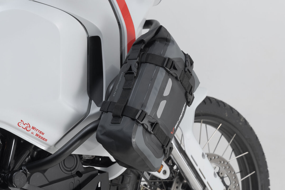 Drybag 80 sacoche arrière pour Aprilia ETV 1200 Caponord, noir / gris - SW Motech