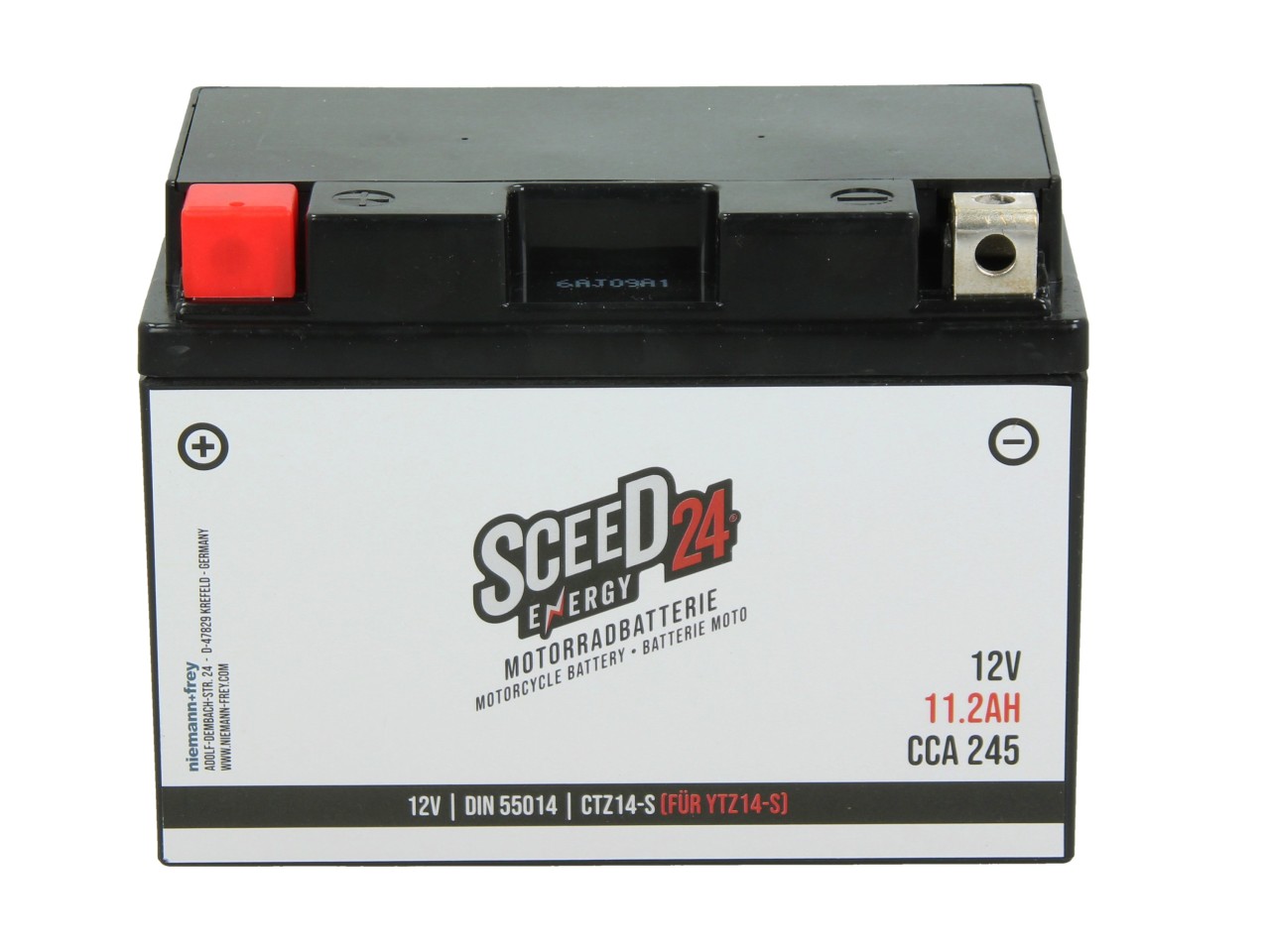 Batterie Sceed24 12 V, 11 A, gel / SLA