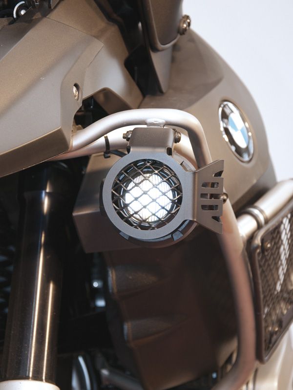 Grille de protection pour les phares supplémentaires à LED pour BMW R 1200 GS Adventure, noir