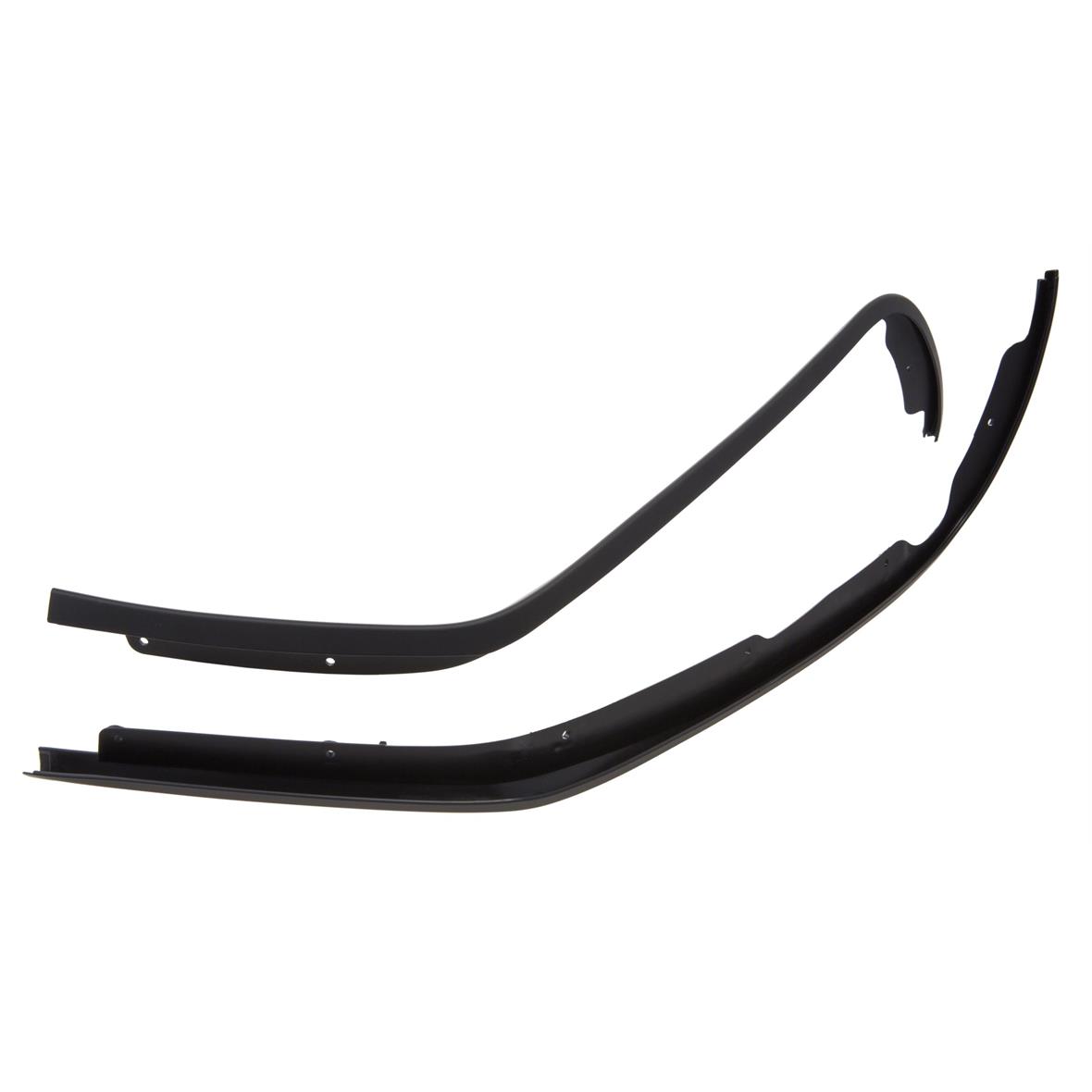 Tube mono fente bouclier de jambe noir brillant pour Vespa Primavera/Sprint 50-150ccm