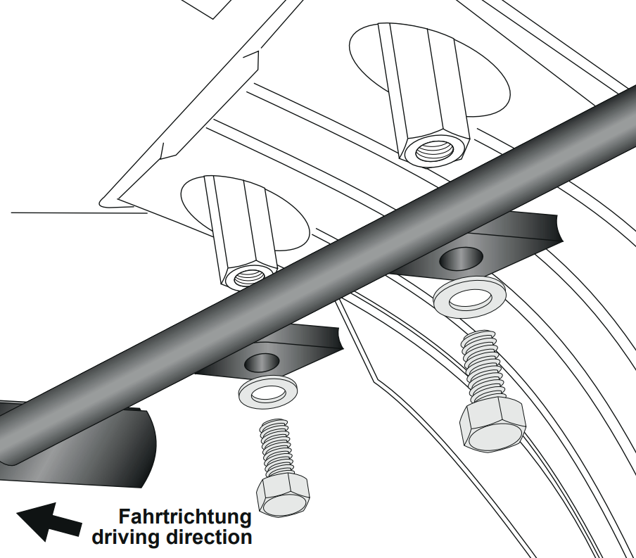 Kit de maintien pour jambe de force pour Alurack/Easyrack pour Honda CRF 1000 Africa Twin Adventure Sports /DCT