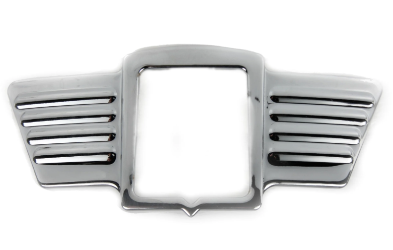 Ailes décoratives en cascade pour emblème carré PIAGGIO, Mark I, pour Vespa, plastique, chrome