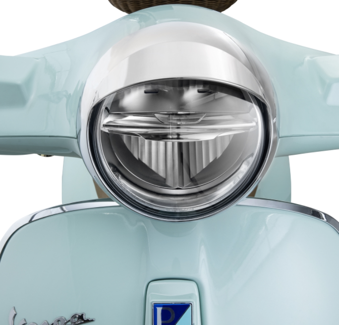 Anneau de lampe pour Vespa Primavera 50-125ccm 2T/4T, chrome