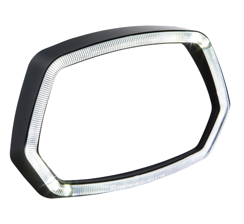 Anneau de lampe LED anneau lumineux pour Vespa Sprint 50ccm 2T/4T, noir mat