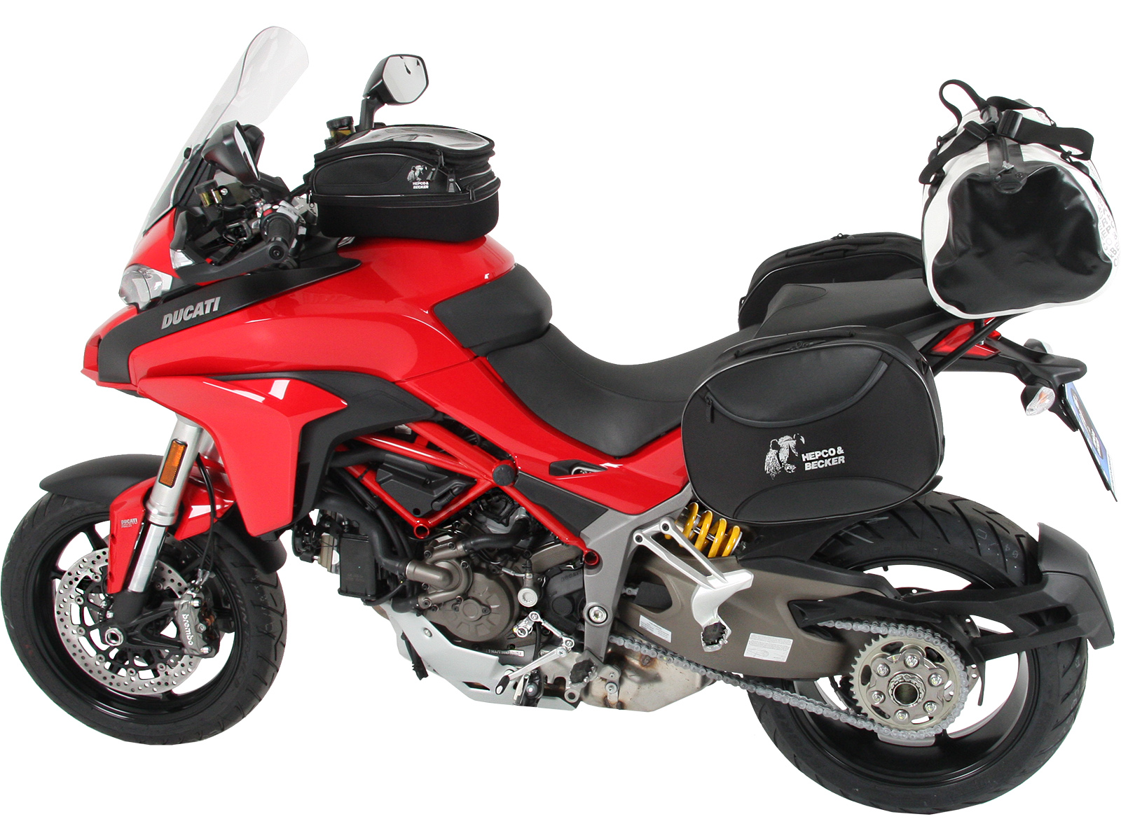 C-Bow zijdrager zwart voor Ducati Multistrada 1200 /S (15-17) Hepco & Becker
