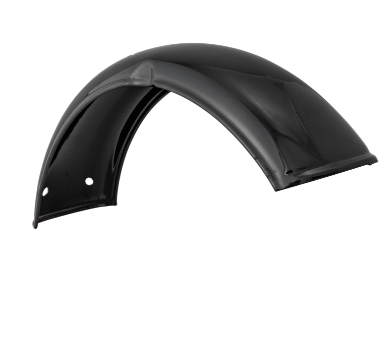 Aile 2.0 Garelli sans support pour Vespa PX 80-200ccm, métal noir brillant