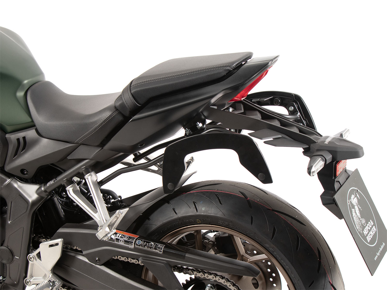 Supports latéraux C-Bow noirs pour Honda CB 650 R / E-Clutch (24-) Hepco & Becker