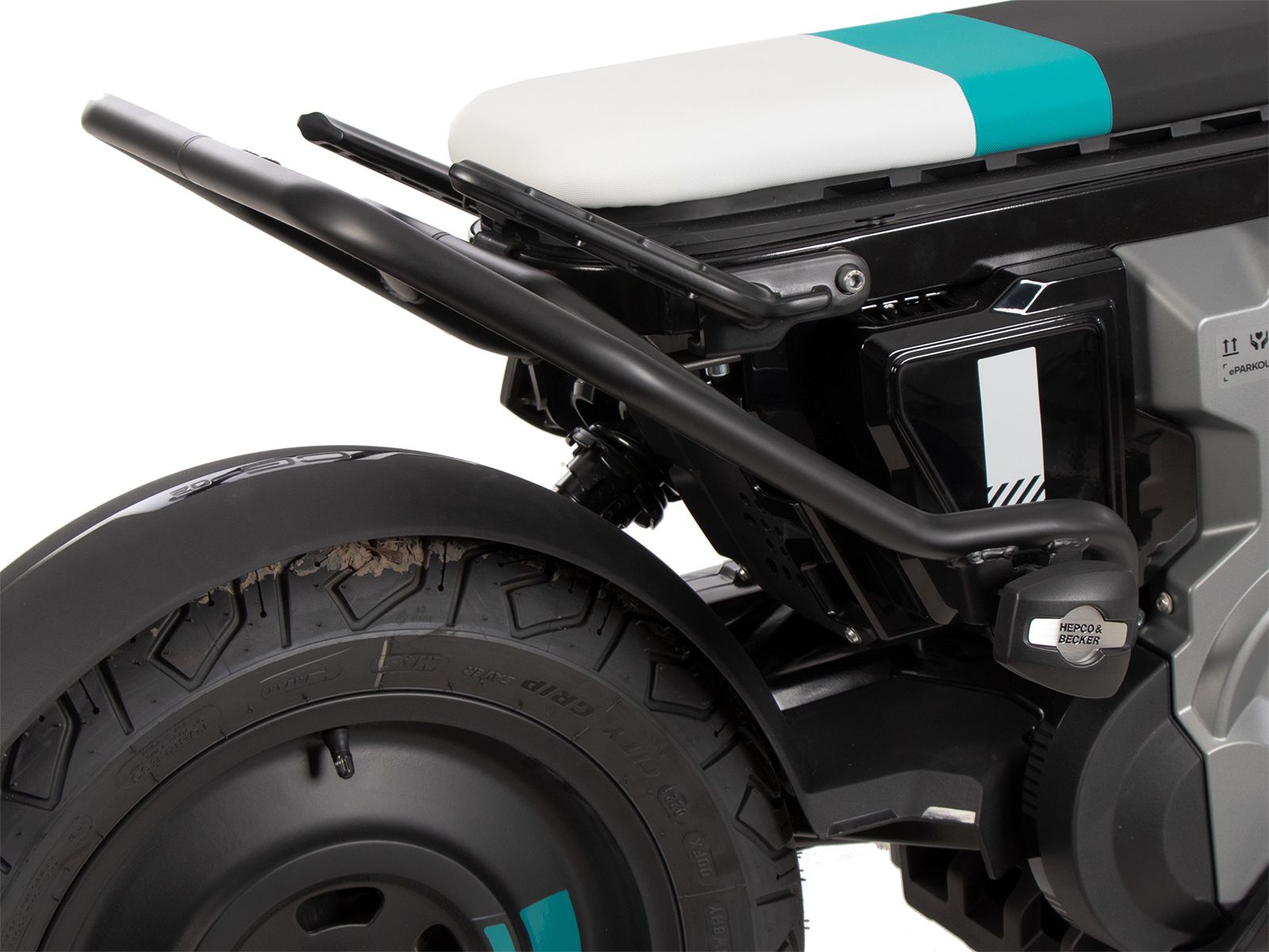 Arceau de protection arrière noir pour BMW CE 02 (23-) Hepco & Becker