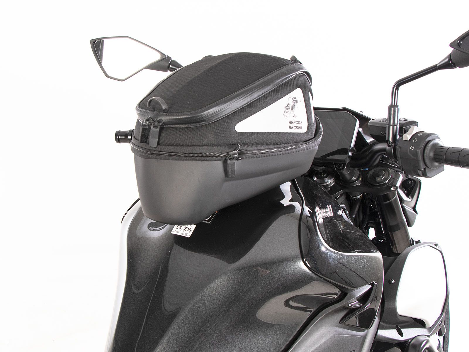 Anneau de réservoir Basic avec unité de fermeture de la sacoche de réservoir pour Kawasaki Z 900 /SE (25- ) Hepco & Becker