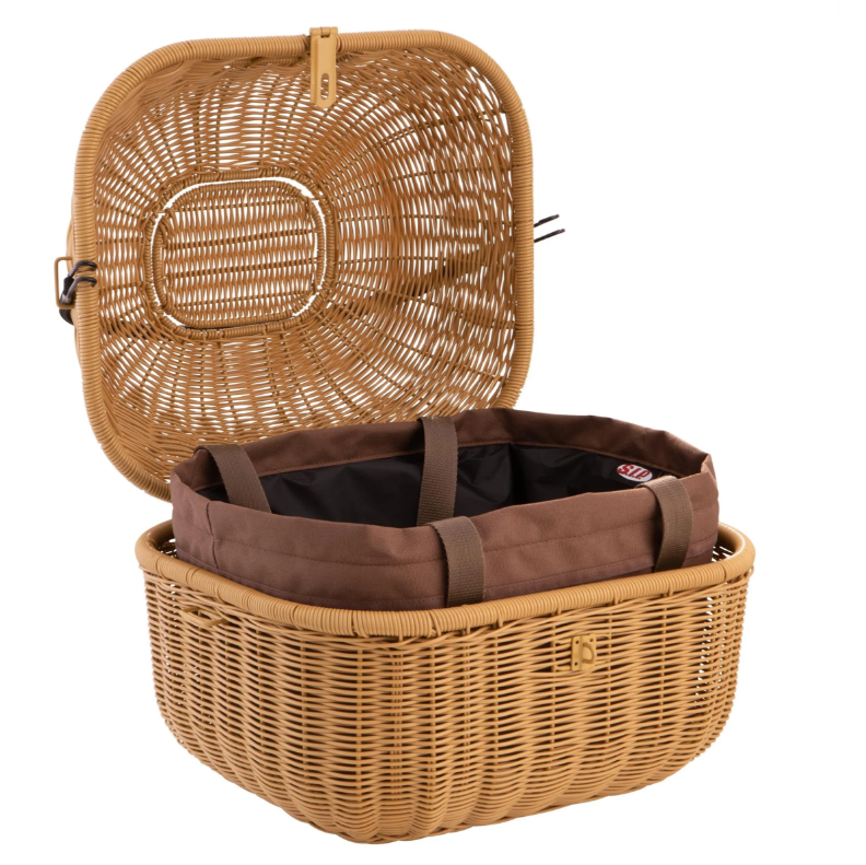 Kit panier à bagages "Classic" avec pont à bagages pour Vespa LX/LXV/S 50-150ccm, marron