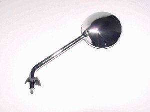 logoscooter Rétroviseur, métal, gauche, M8 / droite, chromé, rond