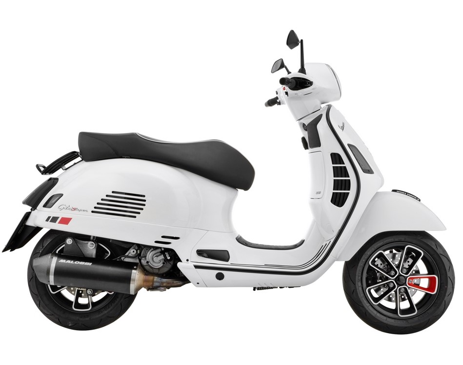 Jante avant/arrière 13" pour Vespa GTS/GTS Super/GTV/GT 60/GT/GT L 125-300cc, noir mat/rouge