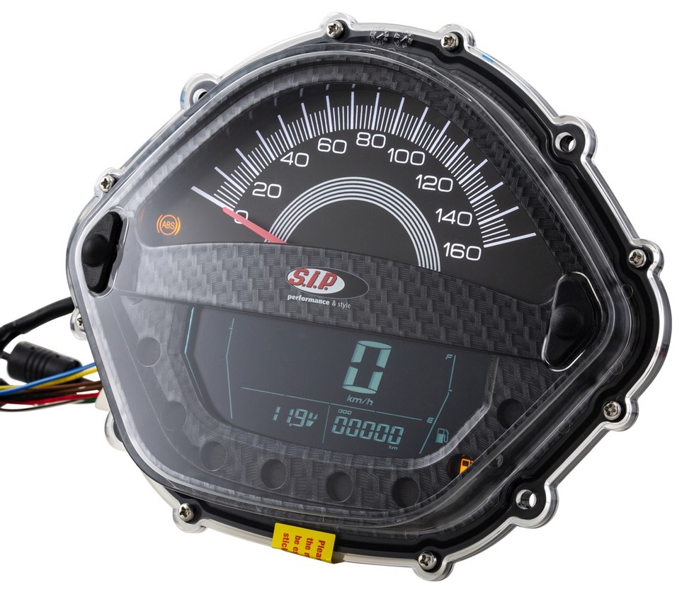 Compte-tours/tachymètre pour Vespa GT/GT L 125/200ccm/ GTS 125ccm, carbon-look