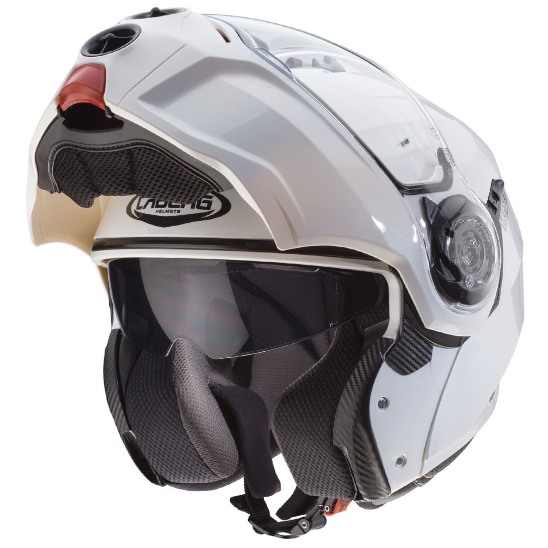 Caberg casque Droid, blanc métallisé