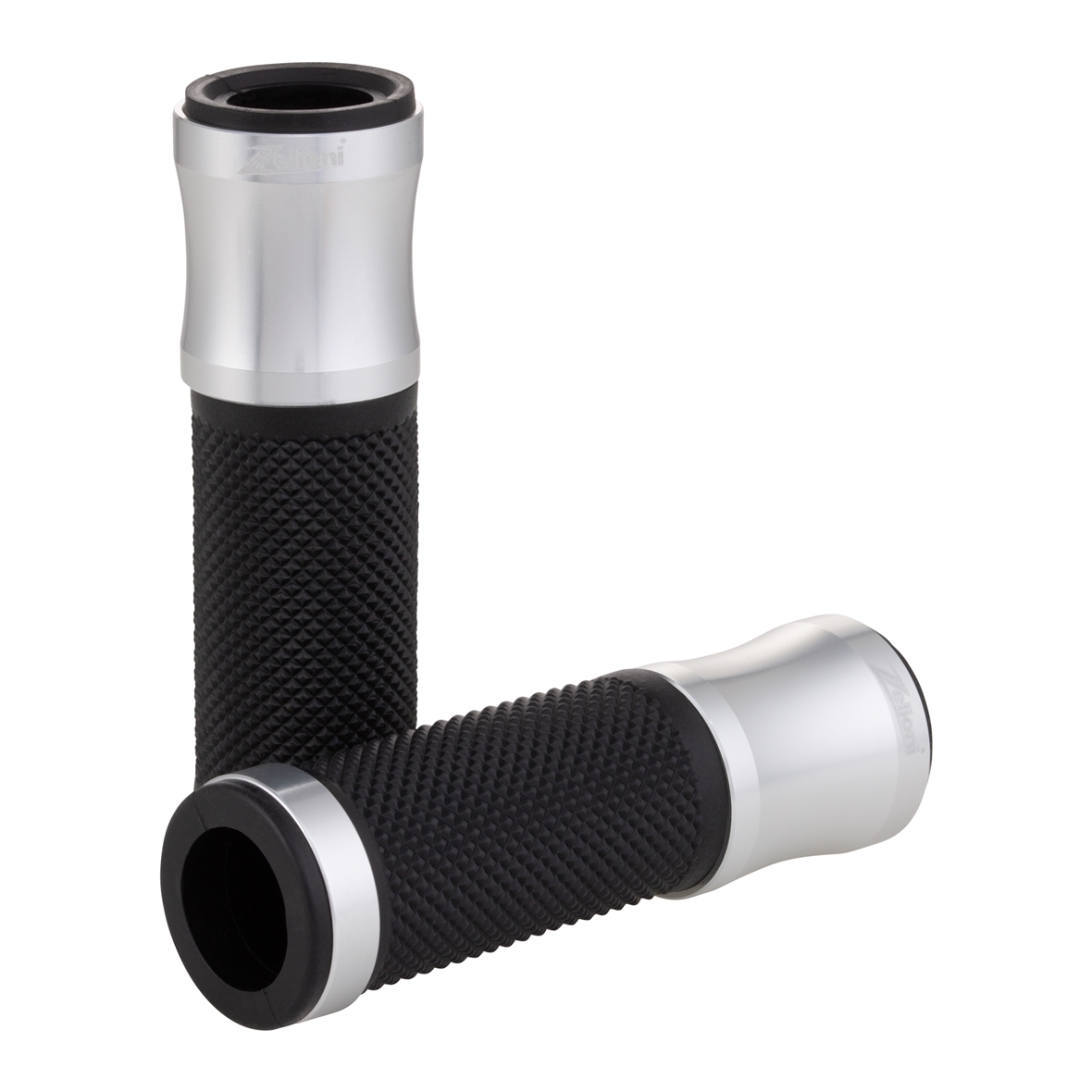 Poignées Zelioni argent pour Vespa ET/LX/LXV/S/Primavera/Sprint 50-150ccm