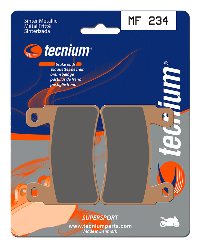 Plaquettes de frein Tecnium Street Performance en métal fritté - MF234