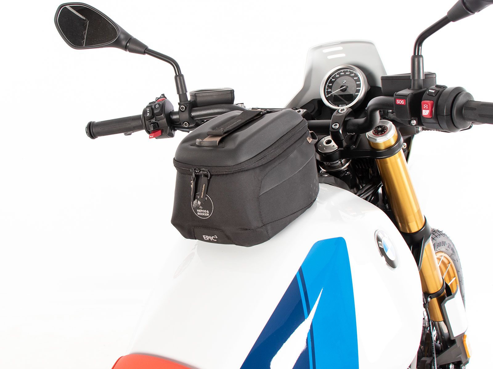 Anneau de réservoir Basic avec unité de fermeture de la sacoche de réservoir pour BMW R 12 G/S (25-) Hepco & Becker