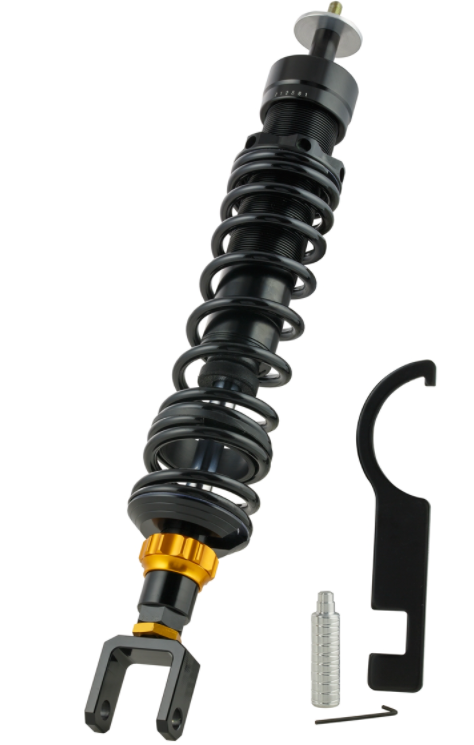 Amortisseur "Black Edition", arrière pour Vespa Primavera/Sprint 50ccm 2T/4T, noir