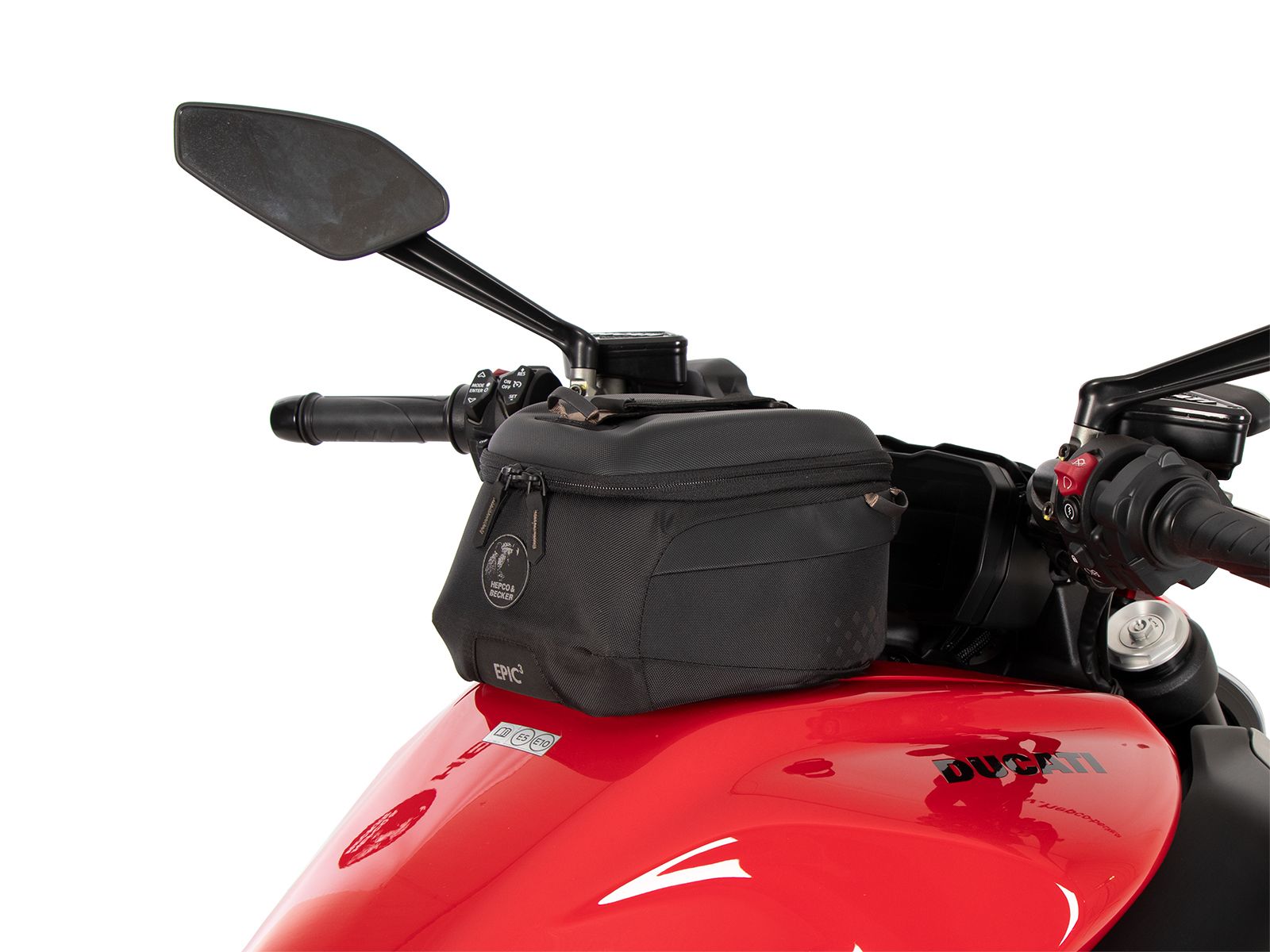 Anneau de réservoir Basic avec unité de fermeture de la sacoche de réservoir pour Ducati Diavel V4 (23-) Hepco & Becker