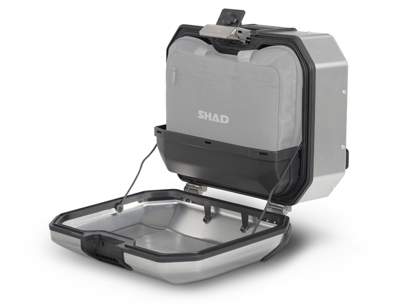Valise latérale Shad Terra TR36, droite, aluminium argenté, 36 l