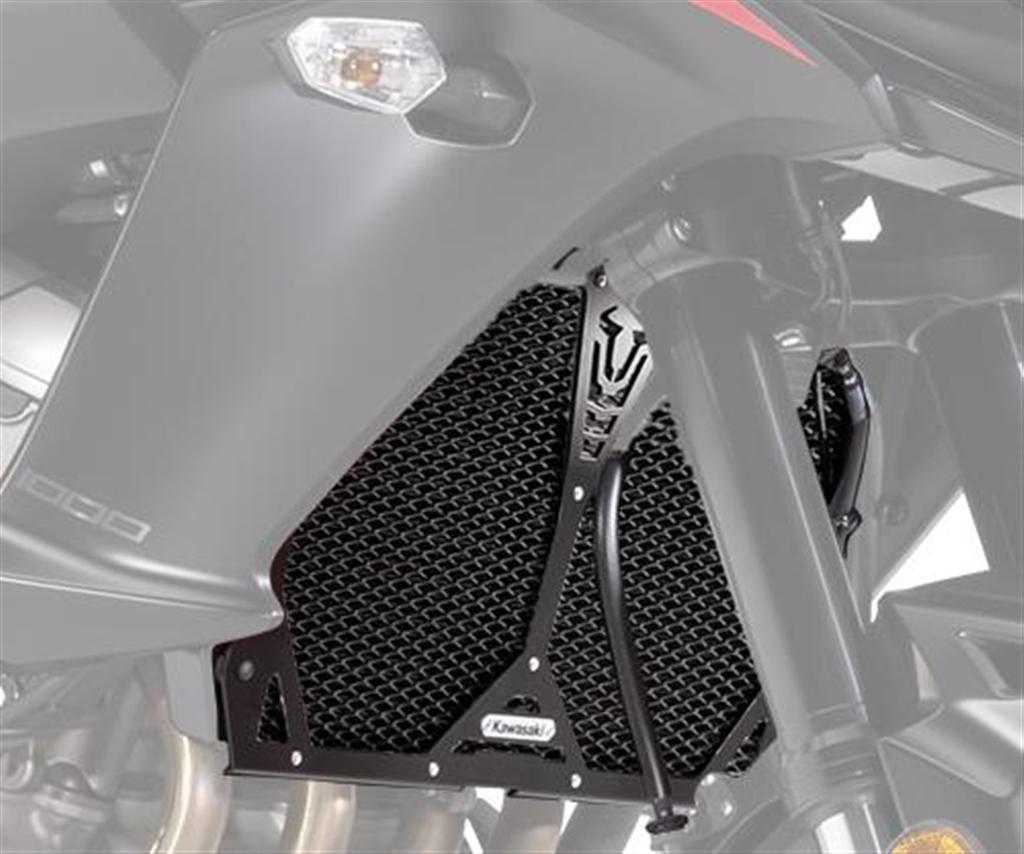 Carénage de radiateur Black Mesh Versys1000 2017 Original Kawasaki