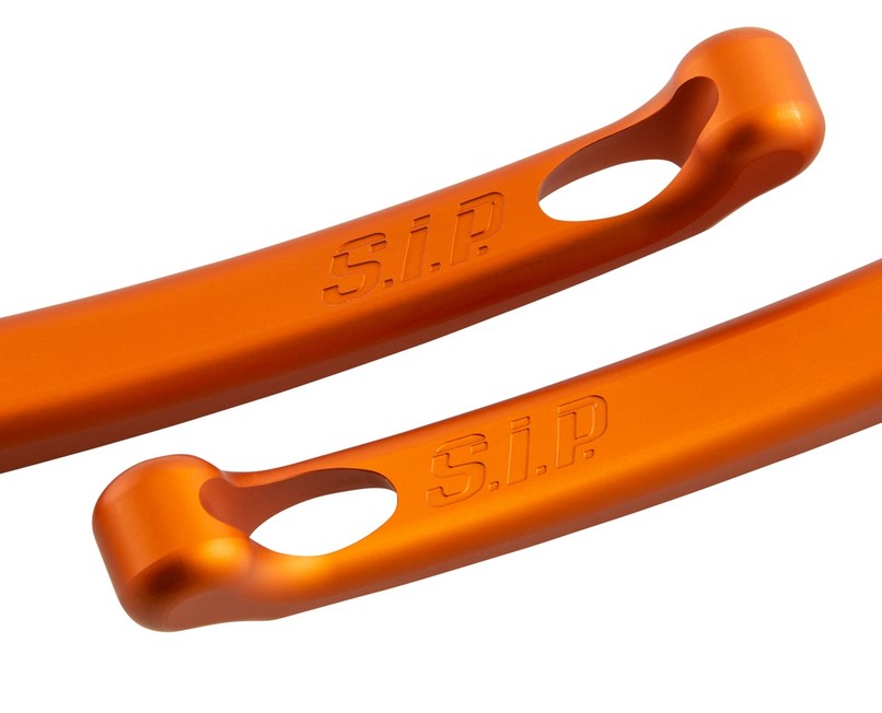 Set de levier de frein sport pour Vespa, droite et gauche, orange mat