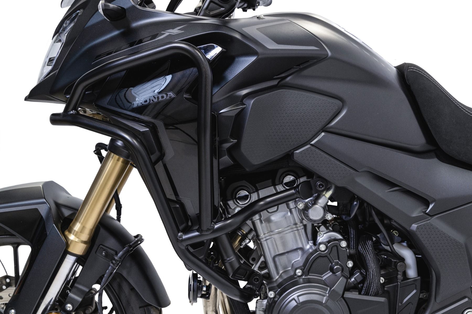 Pare-chocs en aluminium, haut pour Honda CB 500 X, noir