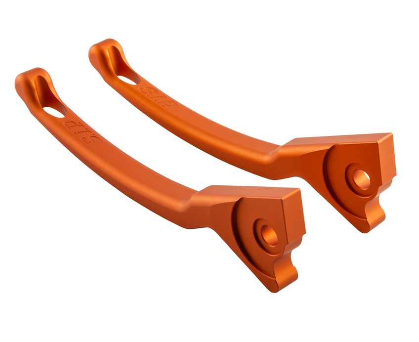 Set de levier de frein sport pour Vespa, droite et gauche, orange mat