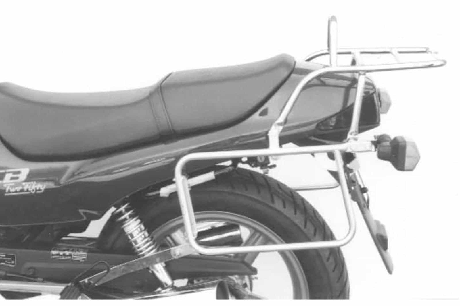 Pont à bagages tubulaire Support de top case et support de valises latérales pour Honda CB 250 Two-Fifty (96-98)