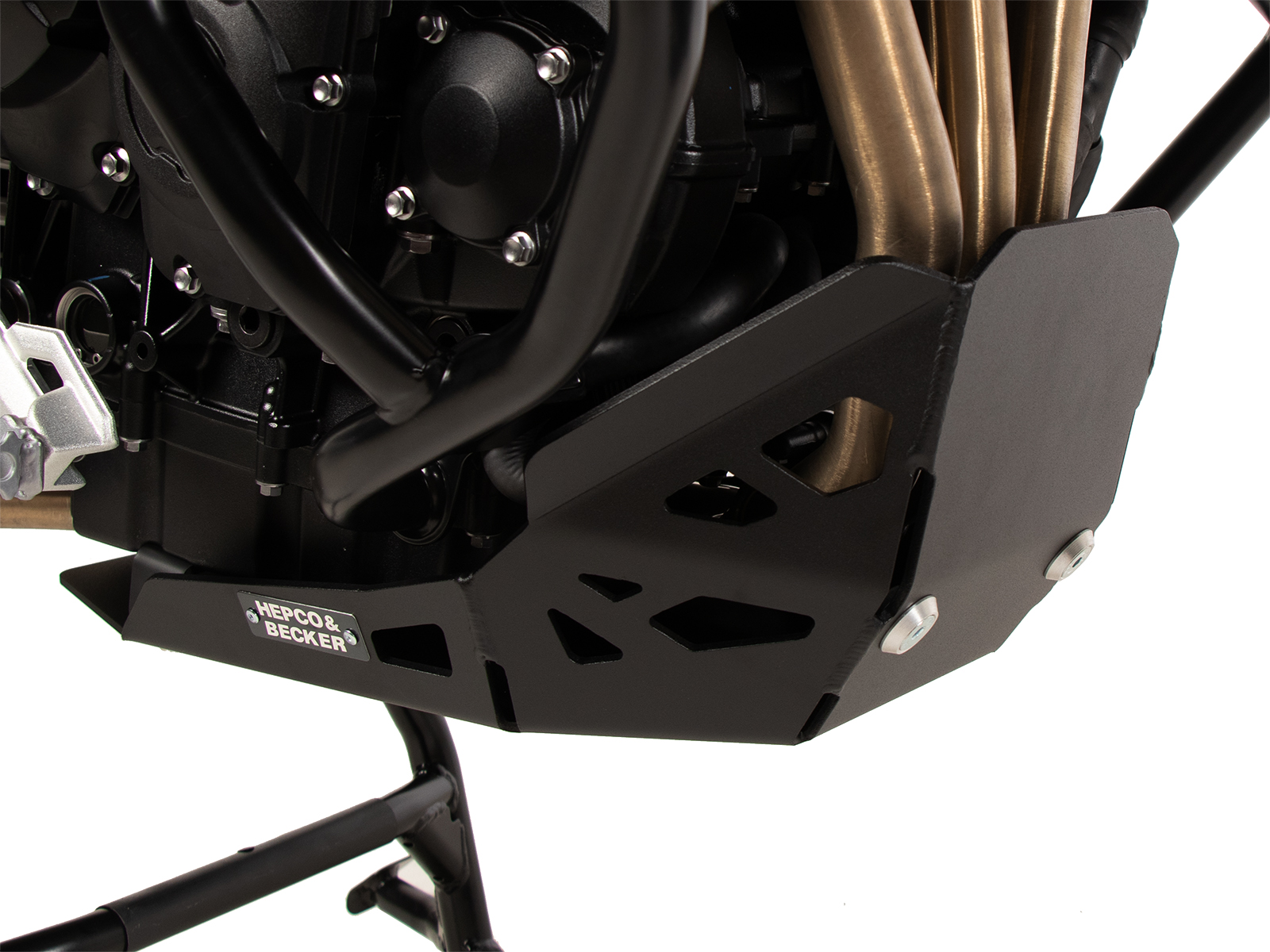 Plaque de protection moteur noire pour Triumph Tiger 900 Rally Pro (24-) Hepco & Becker