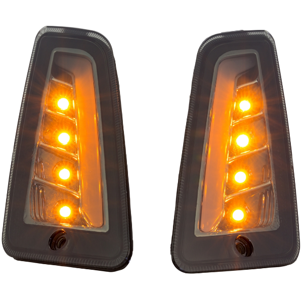 Kit clignotants avant & arrière pour Vespa GTS/GTS Super/GTV 125-300ccm ('14-), teintés
