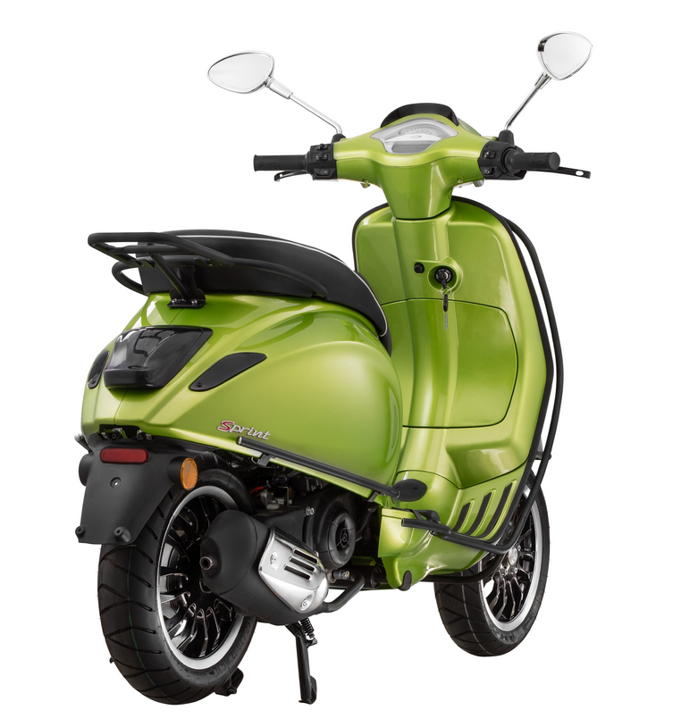 Arceau de protection pour les jambes pour Vespa Primavera /Sprint 50-150ccm, noir mat