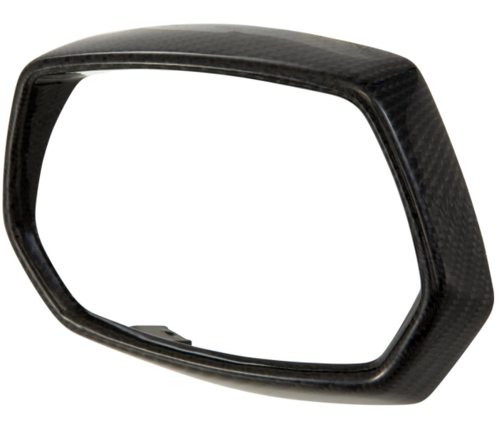 Anneau de lampe noir pour Vespa Sprint 50-150ccm 2T/4T ('13-'18), carbone