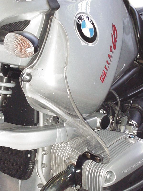 Protège-jambes pour BMW R 1150 GS (00-03), paire, fumé clair